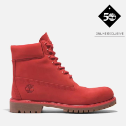 Timberland 50TH Edition Premium 6-INCH Waterproof Boot For Men In Red - 11 Red