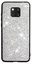 Qcasenice MATE20 Pro Phone Case Bling Compatible With Huawei Mate 20 Pro Phone Cases Huwawi HUAWEIMATE20PRO MATE20PRO 20PRO Cover Protective Bumper Cas 6.39 Inch Silver