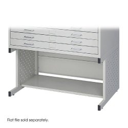 Safco Products 4971LG Facil Flat File High Base For 4969LG Small File Sold Separately Light Gray