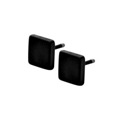 No Brand - Stainless Steel Black Square Two-way Stud