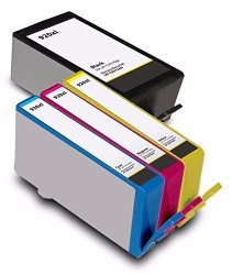 Purpplex Remanufactured Ink Cartridge Replacement For Hp 920XL CD975AN Black And Hp 920XL Cmy Ink Cartridge For Hp Officejet 7500A 6500A 6000 1 Black - 3 Color
