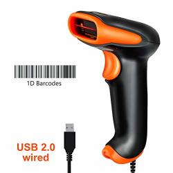 Tera Barcode Scanner USB Wired Handheld Bar Code Scanner Reader Laser 1D Barcode Reader Plug And Play