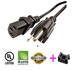 Ac Power Cord Cable For LG 42PJ350 42' Plasma HD Tv - 6FT