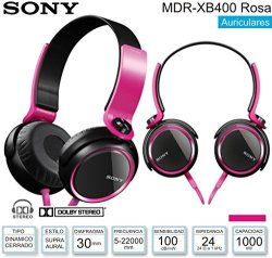 Sony MDR-XB400 Xb Series Extra Bass Headphones Pink | Reviews Online |  PriceCheck