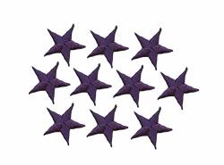 5 8" Navy Blue Star Pack Of 10 Pieces Iron On Embroidered Applique Patch
