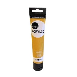 : Simply Acrylic Slim Tube 75ML - Yellow Ochre
