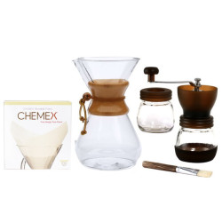 Chemex Pour-over Starter Bundle With Gater Coffee Grinder
