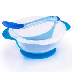 Snookums Suction Bowl & Spoon - Blue