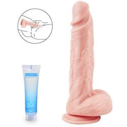 Realistic Dildo 8.5 Inch With Lifelike Glans Head For Experienced Users Paloqueth Flexible Thick Dildo For Women With Strong Suction Cup For Hand-fre