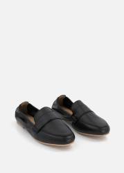 Elasticised Leather Loafers