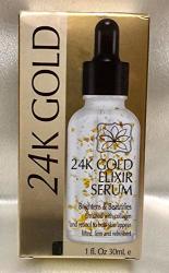 24K Gold 24K Gold Elixir Serum. Brightens & Beautifies. Enriched With Collagen And Retinol To Help Skin Appear Lifted Firm And Refreshed. 1 Fl Oz