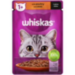 Whiskas Poultry Wet Cat Food In Gravy 85G