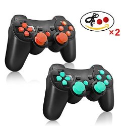 PS3 Controller Wireless Bluetooth Double Shock Sixaxis Remote Gamepad For Sony PS3 Playstation Redblue