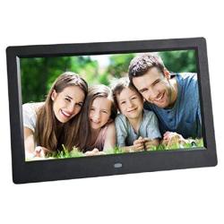 Celendi 10 Inch 1024X600 High Resolution Ultra-thin Digital Photo Frame With Auto On off Timer MP3 And Video Player -best Mother's Day Gift Black
