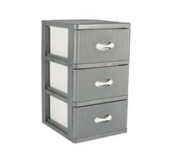 Filing Cabinet - Silver