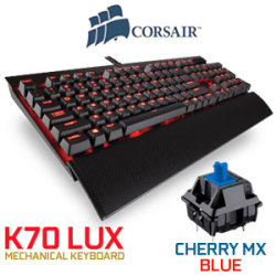 Corsair K70 Lux Mechanical Gaming Keyboard Cherry Mx Blue