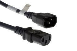 Cablesandkits Standard Ac Power Cord 10A 250V 18 Awg C14 To C13 IEC-60320-C14 To IEC-60320-C13 10 Ft
