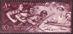 Egypt 1956 Port Said November 1956 Complete Unmounted Mint Sg 519