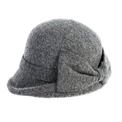 grey cloche hat