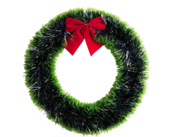 Artificial Christmas Wreath Bowknot Door Decoration - 35CM