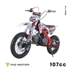 107CC DB24 Pit Bike 4 Stroke - Blue White Or Red white Big Frame For 10 Years + - Red