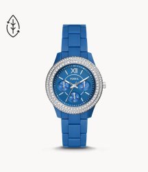 Fossil Stella Multifunction Blue Castor Oil Women's Watch ES5193