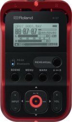 Roland R-07 High Resolution Audio Field Recorder Red