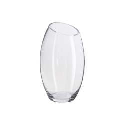 Slanted Glass Vase - 25CM
