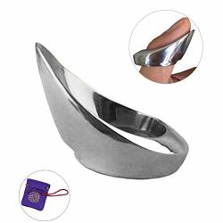PG1ARCHERY Archery Thumb Ring Handmade Archer's Painless Finger Protector For Bow Stainless Steel 2022