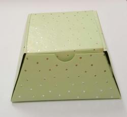 Wedding Favour Boxes - Flat Pyrimid Large Light Green