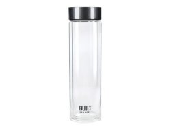 Tiempo Insulated Glass Water Bottle 450ML Charcoal