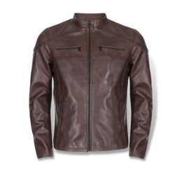 Brando Russel Brown Leather Jacket - Medium