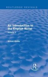 An Introduction To The English Novel - Volume II Hardcover