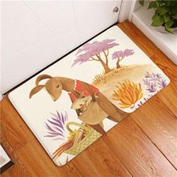 Clyde Sweet 2020 New Home Decor Lovely Cartoon Animal Carpets Non-slip Kitchen Rugs For Home Living Room Floor Mats 40X60 50X80CM 1 40X60CM