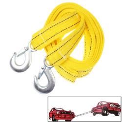 5 Tons Vehicle Towing Cable Rope Length: 4M Yellow