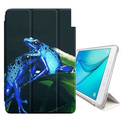 Stplus Blue Frog Smart Cover With Back Case + Auto Sleep wake Function + Stand For Samsung Galaxy Tab S2 - 9.7" T810 T811 T813 T815 T819 Series