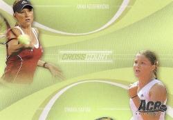 Kournikova safina - Ace Authentic 2007 - "cross Court" Insert Card Cc8
