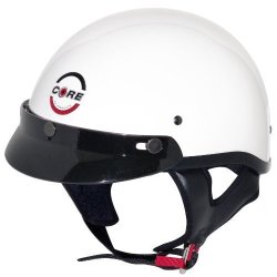 Core Cruiser Shorty Half Helmet White Medium