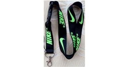 Nike Black Lanyard With Neon Green