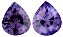 2.88ct Sri Lankan Spinel G.i.s.a.certified Matching Pair Bluish Purple Vvs