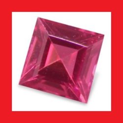 Rhodolite Garnet - Reddish Purple Square Cut - 0.235cts