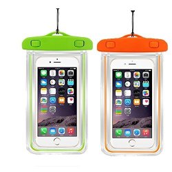 2PACK Waterproof Case Universal Cellphone Dry Bag Pouch Casehq For Apple Iphone 8 8PLUS 7 7PLUS 6S 6 6S Plus Se 5S Samsung Galaxy S8