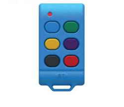 Et Rolling Code Remote 6 Button 434MHZ Blue