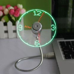 Usb Mini Led Light Fan Clock Free Shipping
