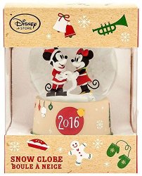 Mickey Mouse Disney & Minnie Mouse Snowglobe- Holiday 2016