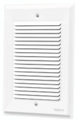 Nutone LA14WH Decorative Wired Paintable Two-note Door Chime White Grille