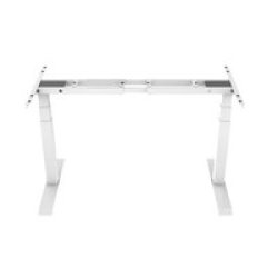 Height Adjustable Standing Office Desk Frame With Dual Motor White