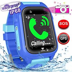 Woqoo Kids Smart Watch Phone-gps Tracker IP67 Waterproof Fitness Tracker For Girls Boys Back To School Gift Smartwatch With Game Sos Call Camera Electronic