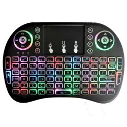 Rgb MINI Keyboard 7COLORS Backlit Wireless Keyboard W touchpad