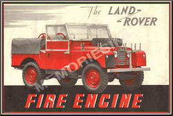 Land Rover Series 1 Fire Engine - Magnet